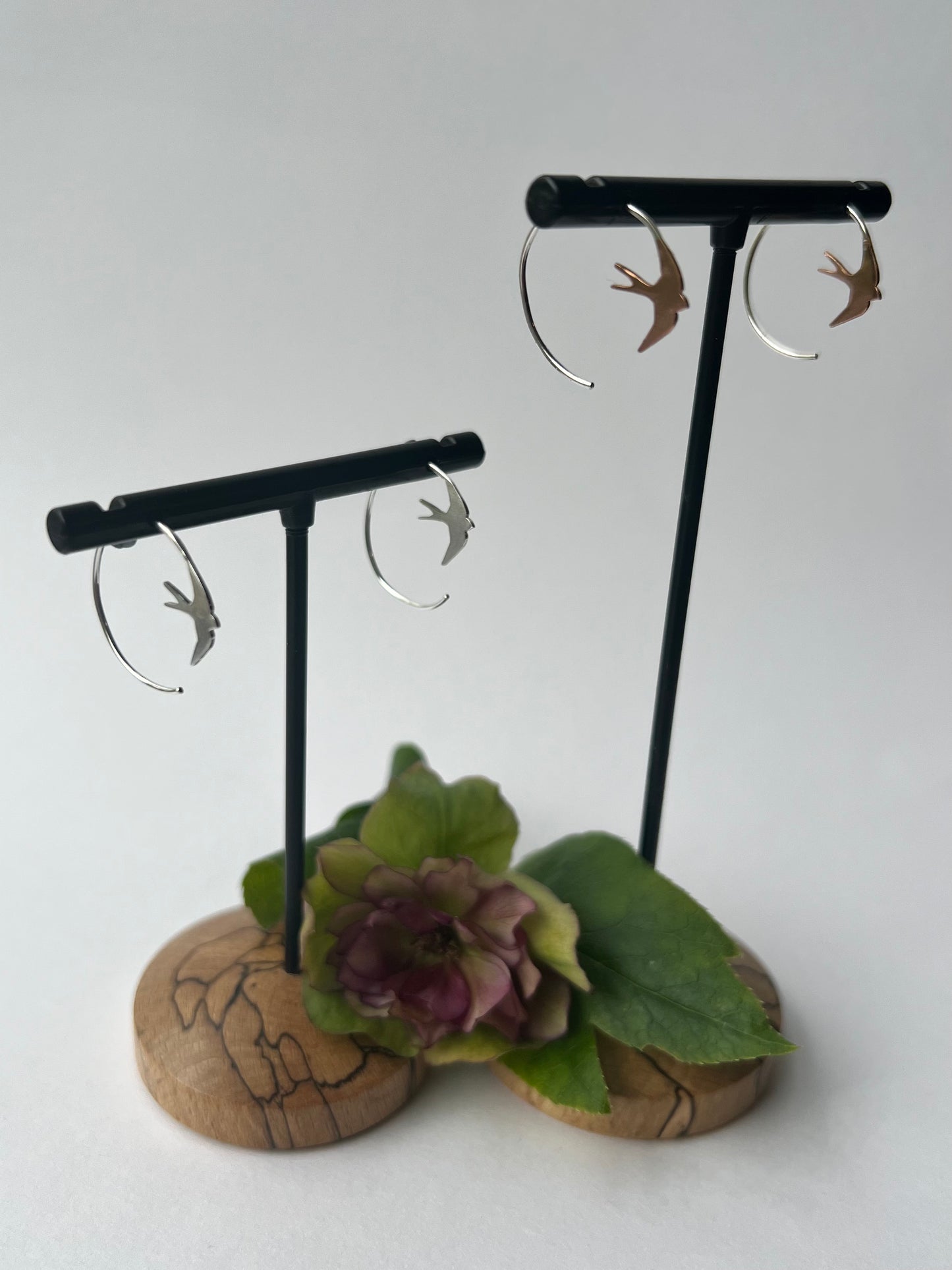 Swallow Hoop Earrings