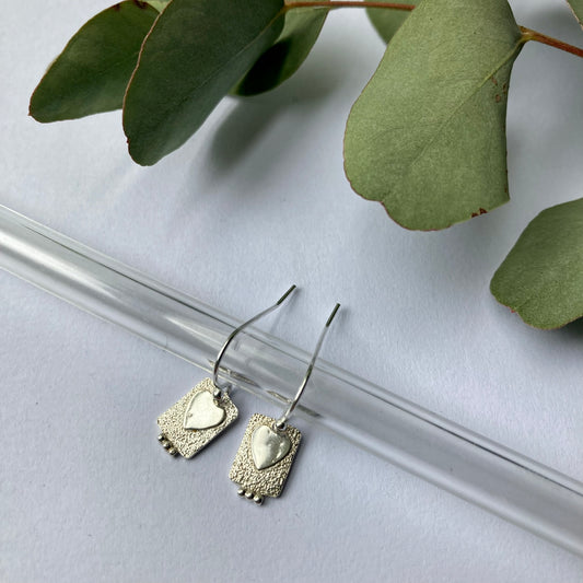 Heart Drop Earrings