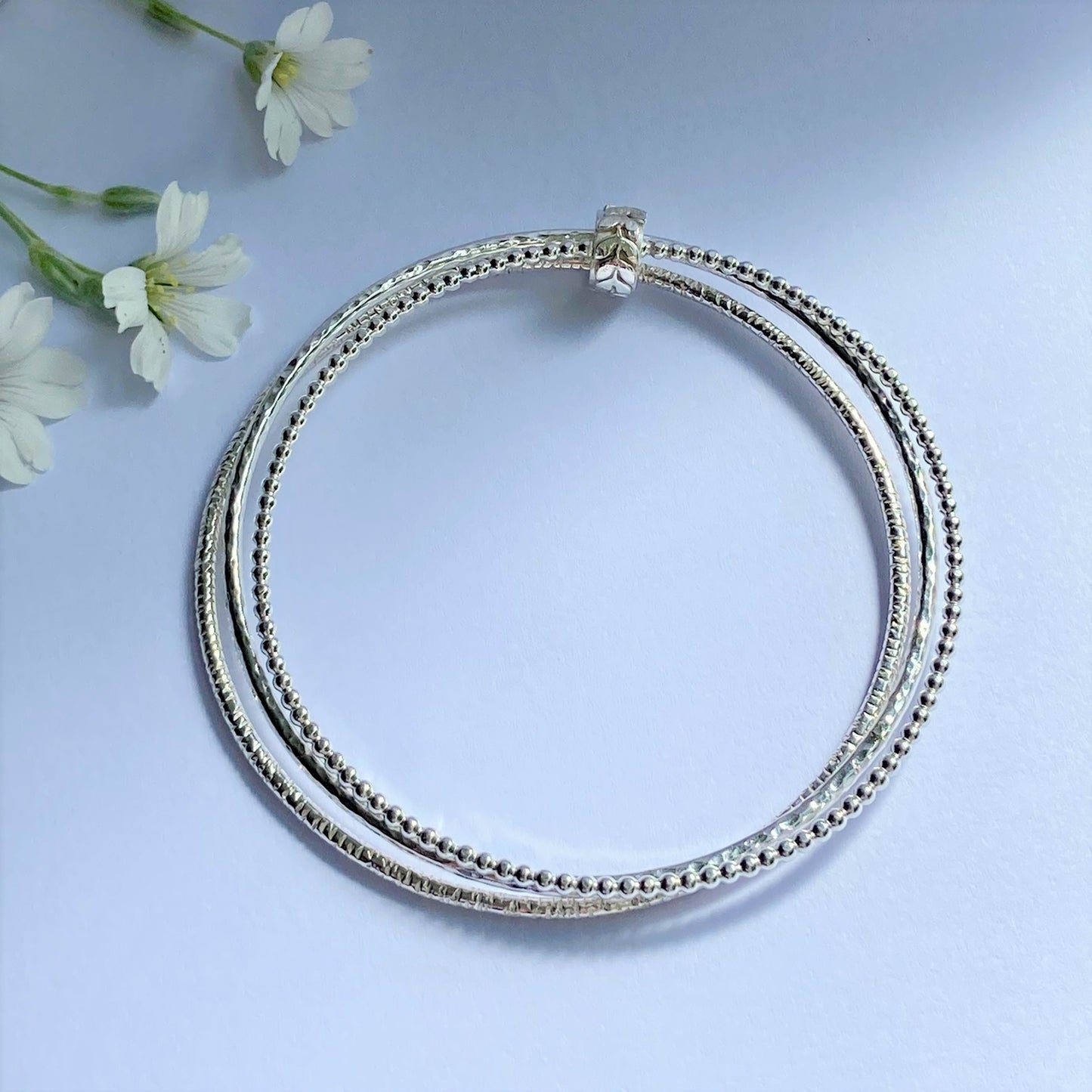 Botanical Sterling Silver Bangle