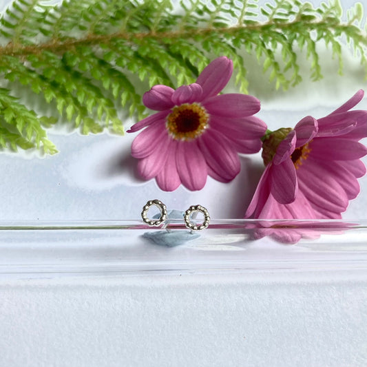 Dotty Circle Microstud Tiny Earring