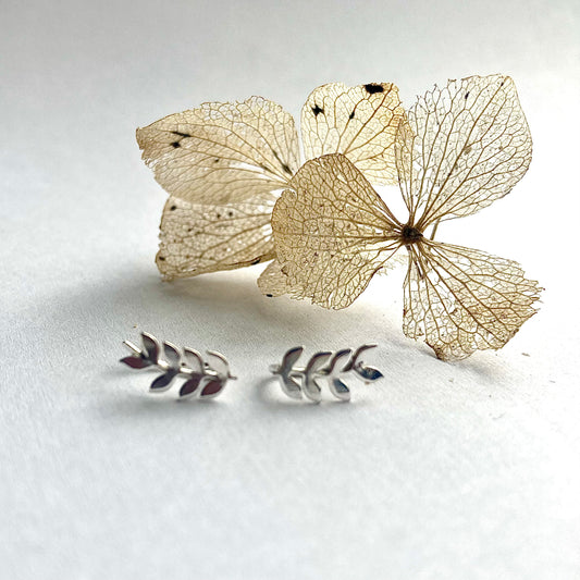 Botanical Sterling Silver Ear Climbers